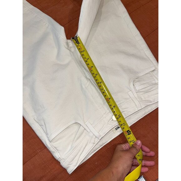 L'AGENCE  KENDRA HIGH RISE CROPPED FLARED  JEANSIL8- VINTAGE WHITE Womens s Size - Picture 9 of 11
